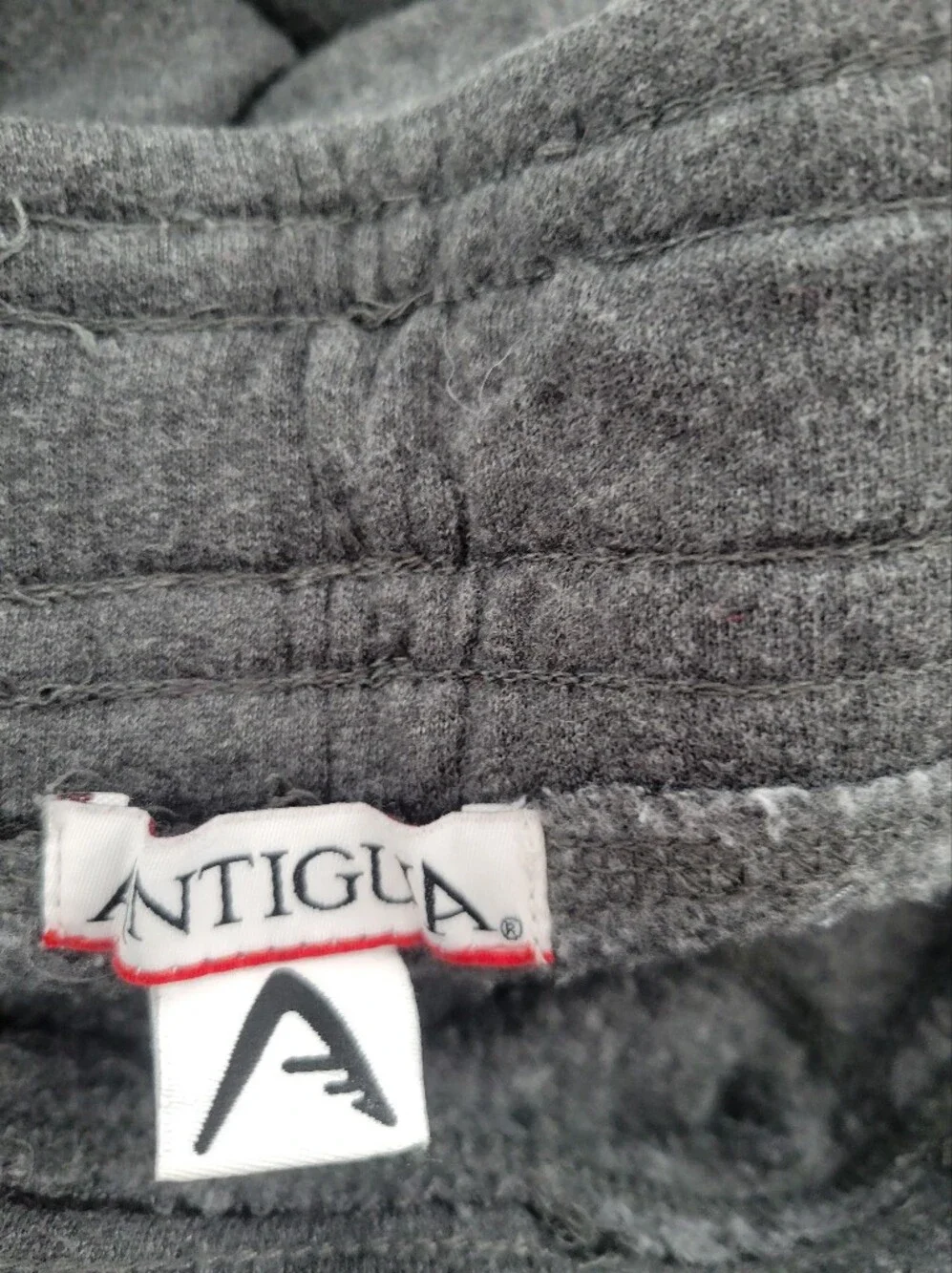Antigua Wide Leg Drawstring Lounge Pants in Charcoal Wisconsin Size S New - Picture 8 of 8